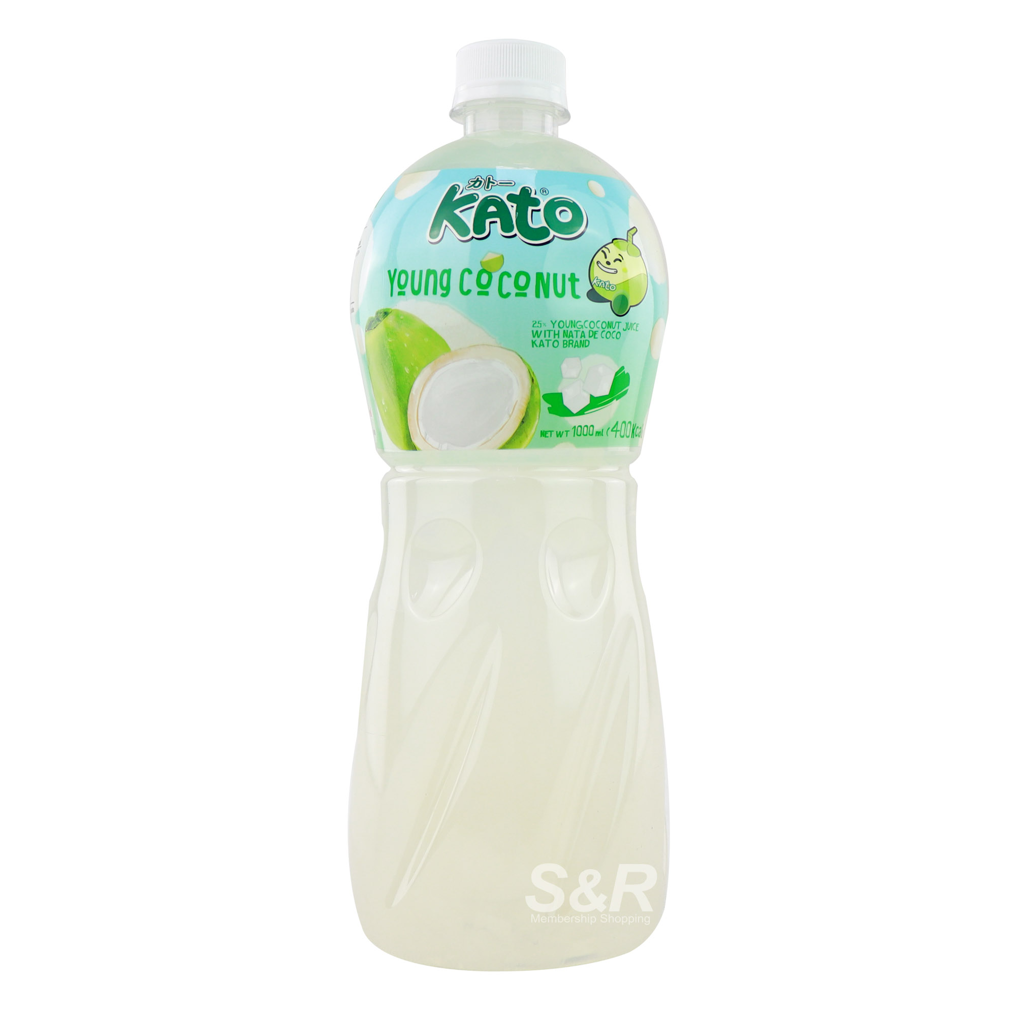 Kato Young Coconut Juice with Nata de Coco 1000mL